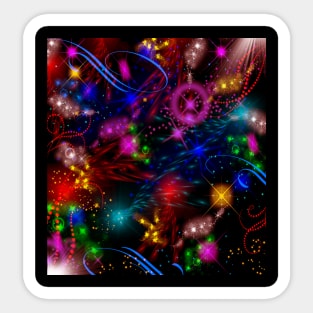 Bright Colorful Neon Lights Sticker